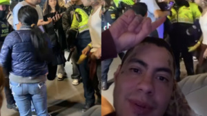 Nicolás Arrieta protagonizó fuerte pelea con la policía durante el concierto de Blessd: esto se sabe