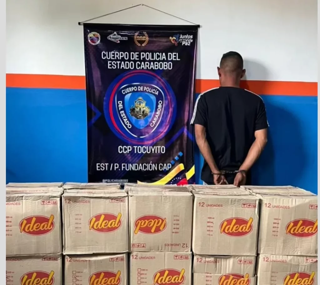 Policarabobo capturó a sujeto por contrabando en Tocuyito