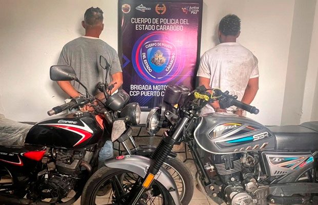 Presos por robarle la moto a un joven cuando simularon estar accidentados en Puerto Cabello