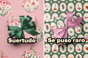 Puedo adivinar cómo te fue este año solo con tus elecciones de papel de regalo