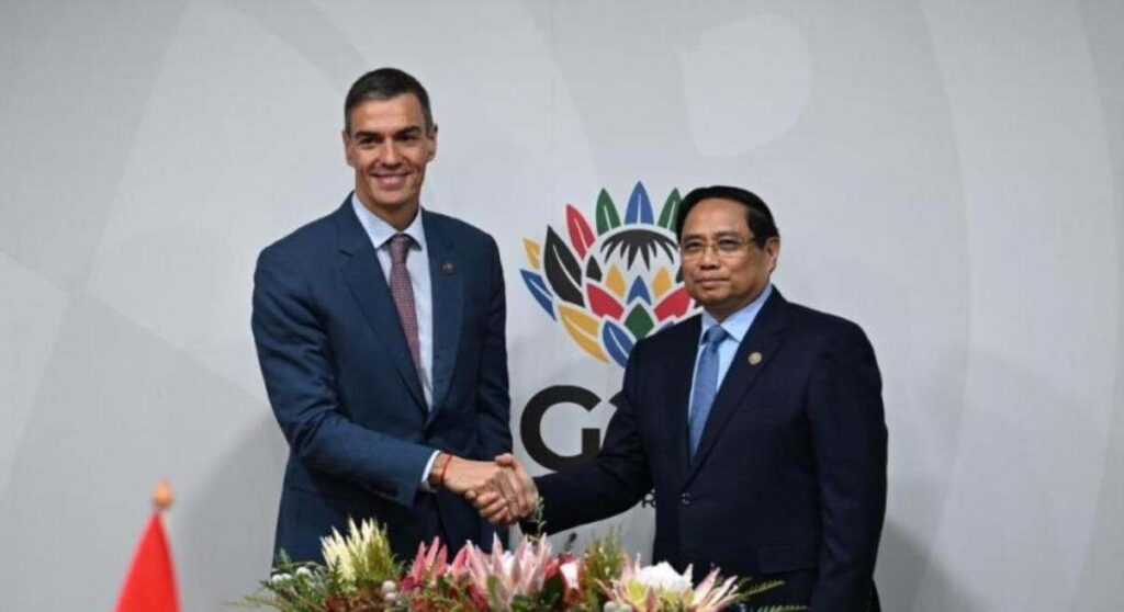 Sánchez se reúne con el primer ministro de Vietnam para reforzar la cooperación en comercio, innovación e inversiones