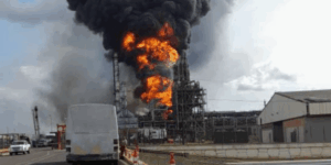 Se registró un incendio de gran magnitud en el mejorador de crudo Petrocedeño en Anzoátegui