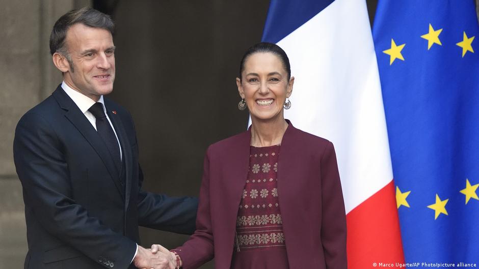 Sheinbaum recibe a Macron en el Palacio Nacional de México – DW – 07/11/2025