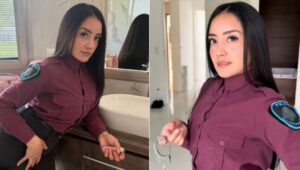 Suspendieron a una traviesa policía por publicar VIDEO en TikTok para promocionar su OnlyFans