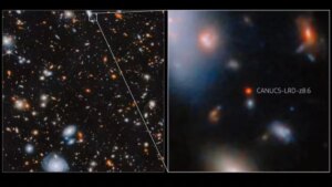 Un agujero negro del amanecer cósmico no debería existir. JWST revela un monstruo que creció más rápido que su propia galaxia