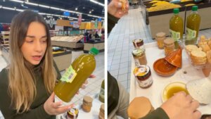 Una española prueba el aceite de oliva de un supermercado de Marruecos: «Fijaos en el color»