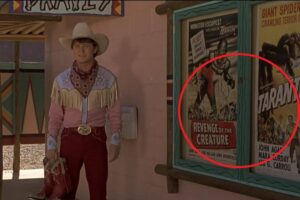 Uno de los mejores chistes de Regreso al Futuro 3 estaba justo en pantalla, y es un homenaje soberbio a un actorazo del cine western