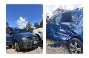 Wolkswagen FOX y camión Ford 350 colisionaron en San Tomé dejando una mujer lesionada