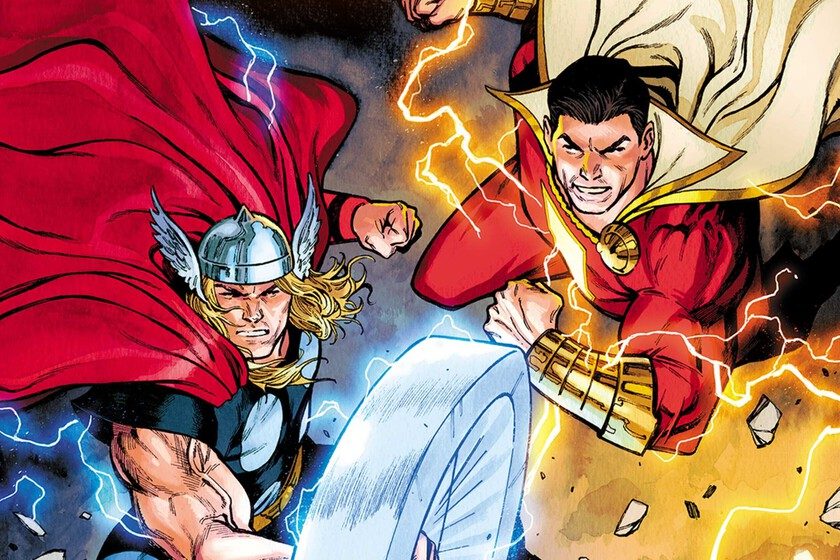 el cómic digital de Thor y Shazam