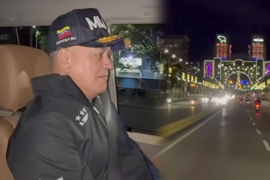 Con recorrido de seguridad nocturna en Caracas Diosdado Cabello proclama la paz
