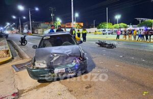 Doble colisión en la Av. Francisco de Miranda frente a la Feria del Sabor dejó un muerto y dos lesionados