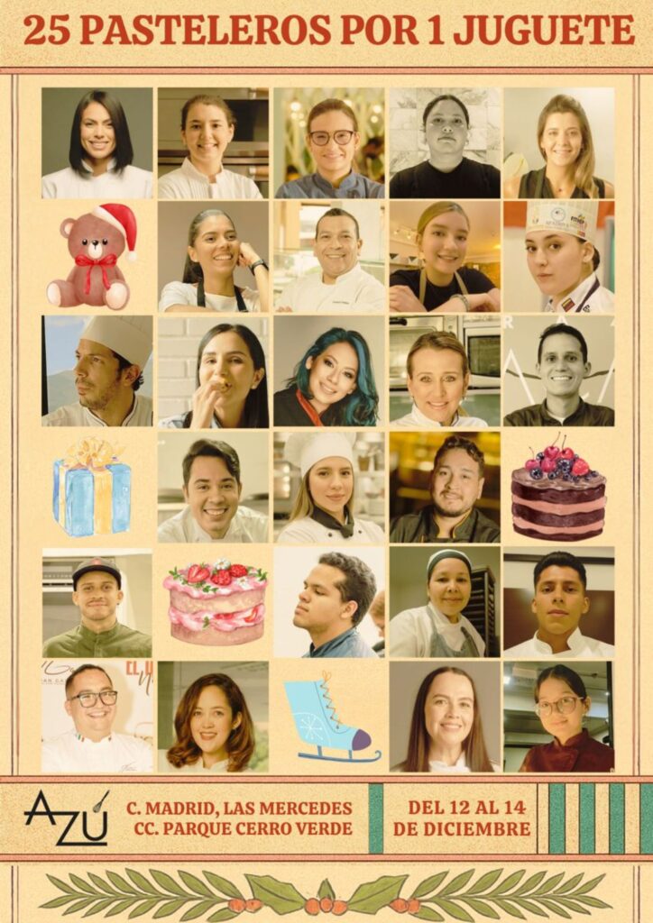 25 pasteleros por 1 juguete: un postre por una sonrisa