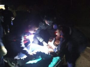 Accidente de tránsito en la autopista La Fría deja tres personas lesionadas entre ellos un menor de edad