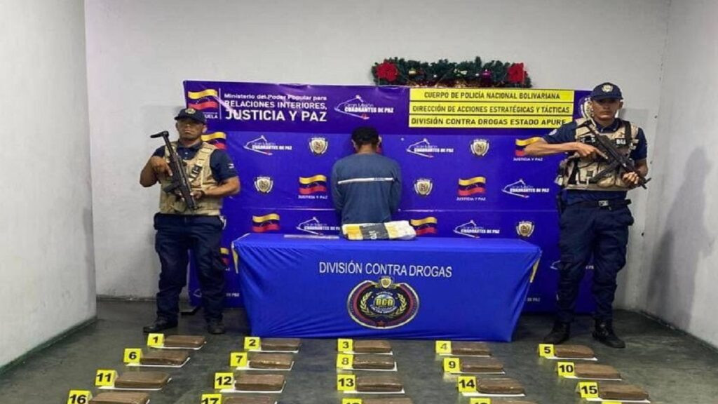 Atrapado sujeto por posesión de droga