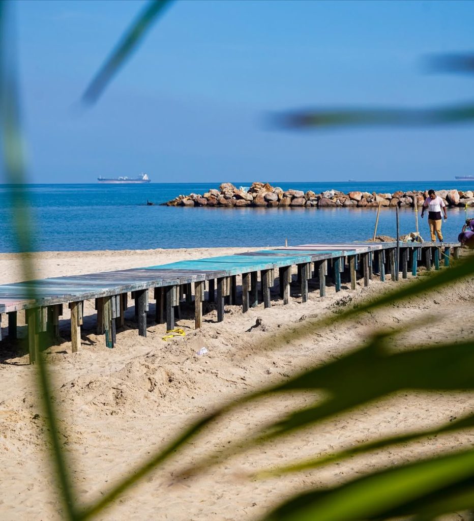 Avanza obra en la primera playa inclusiva en Anzoátegui