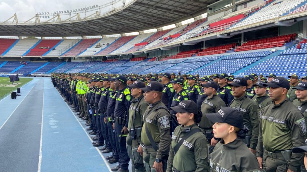 Barranquilla activa un amplio dispositivo de seguridad para la final esta noche entre Junior y Tolima en el Metropolitano
