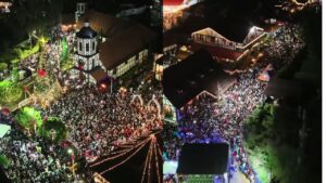Caos y colapso tras encendido de Navidad