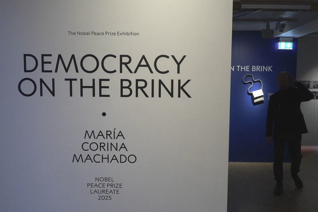 Centro Nobel inaugura en Oslo exposición en homenaje a María Corina Machado