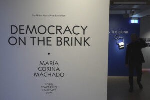 Centro Nobel inaugura en Oslo exposición en homenaje a María Corina Machado