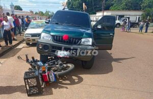 Colisión Terios – motoen la calle 24 Sur dejó un joven de 20 años lesionado