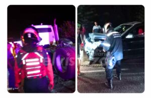 Cuatro personas lesionadas deja colisión nocturna entre una camioneta y un chuto en Clarines