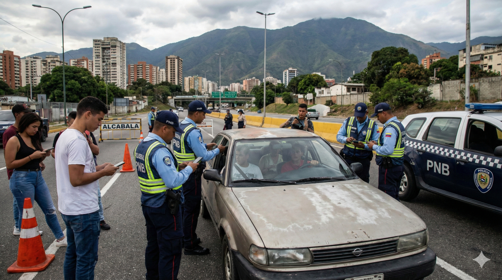 Cuerpos de seguridad revisan celulares en Venezuela