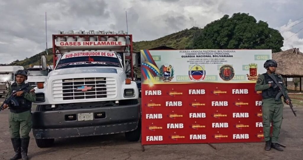 Decomisan cargamento de 575 cilindros de gas en Bolívar – Diario El Luchador
