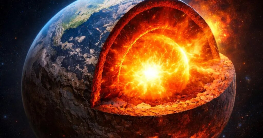 Descubren un misterioso estado de la materia en el núcleo terrestre que se comporta como sólido y líquido a la vez