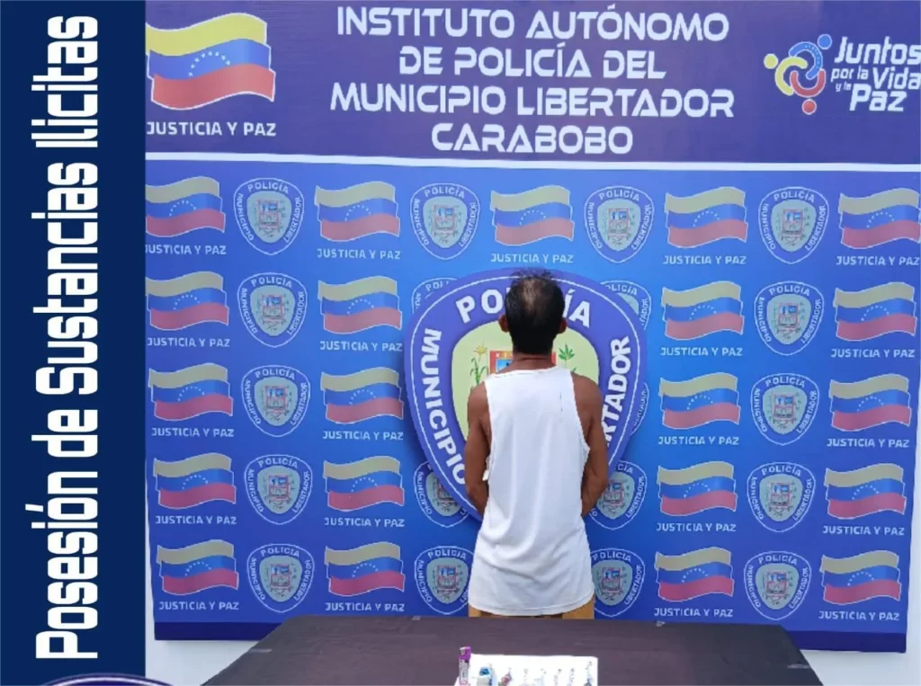 Detenido sujeto en Tocuyito en posesión de droga