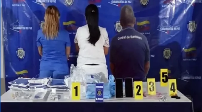Detienen a tres trabajadores por sustraer insumos médicos