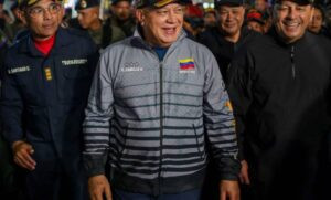 Diosdado Cabello encabezó marcha en La Guaira