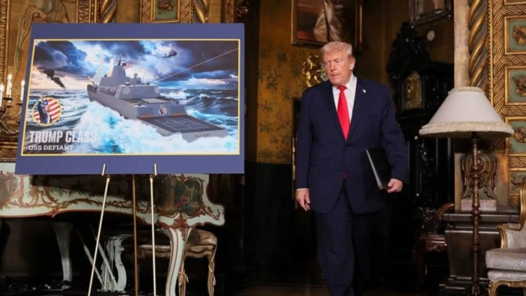 Donald Trump anunció la construcción de un acorazado que llevará su nombre