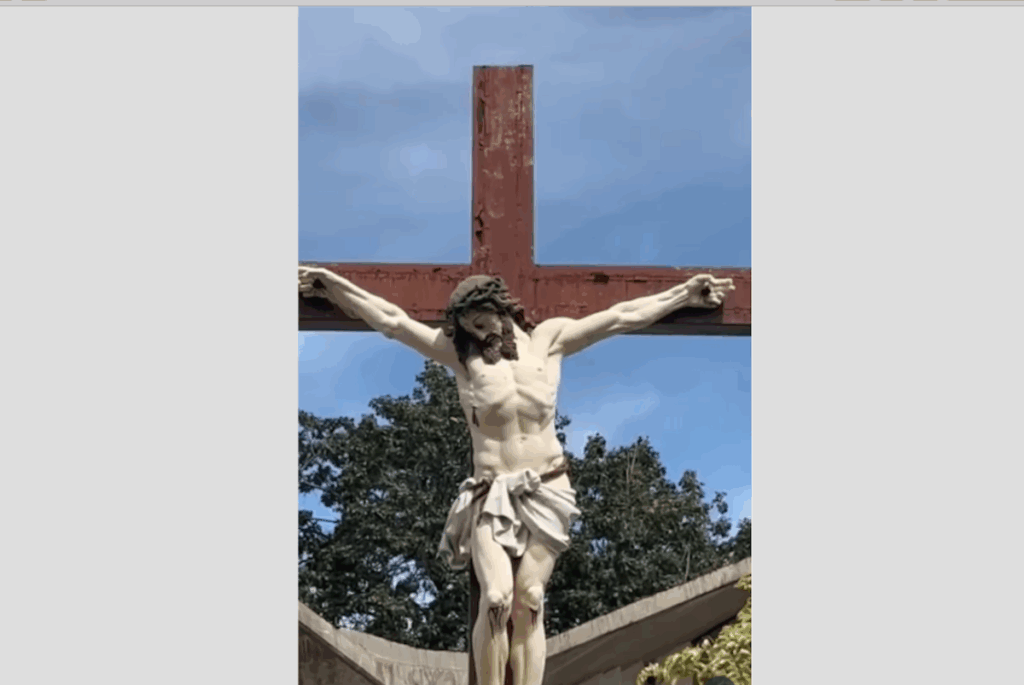 El óxido de la cruz del Cristo de Maiquetía preocupa a sus fieles