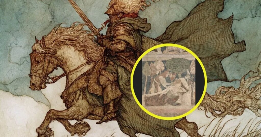 Esta torre medieval es la única en Europa que conserva en sus paredes frescos in situ de las leyendas del ciclo artúrico