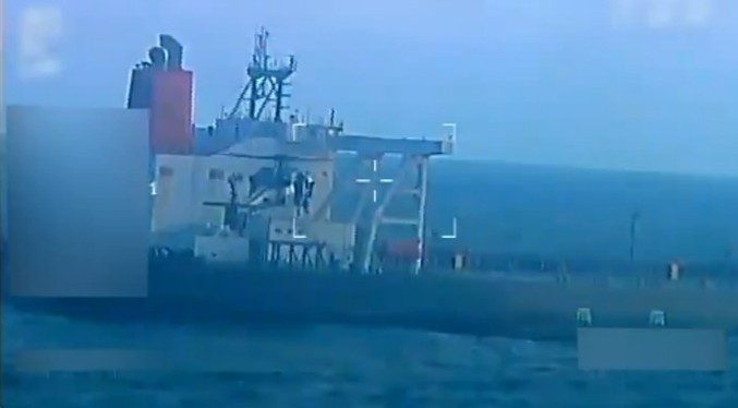 Estados Unidos difunde video de la incautación del buque petrolero cerca de Venezuela