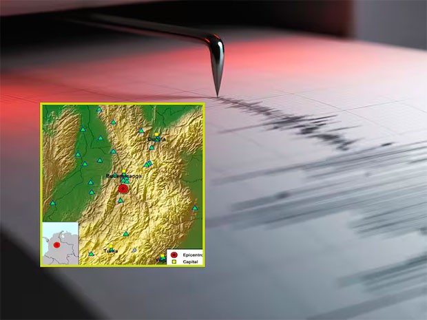 Fuerte temblor de 5.8 se sintió en la madrugada en varias regiones de Colombia