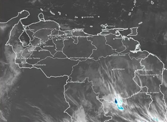 Inameh reportó nubosidad y variaciones de temperatura para este martes