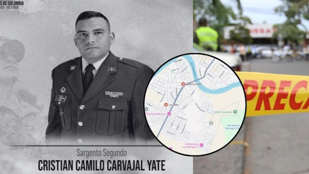 Investigan macabro asesinato de Cristian Camilo Carvajal, sargento segundo del Ejército, cuando visitaba a su mamá en Flandes, Tolima