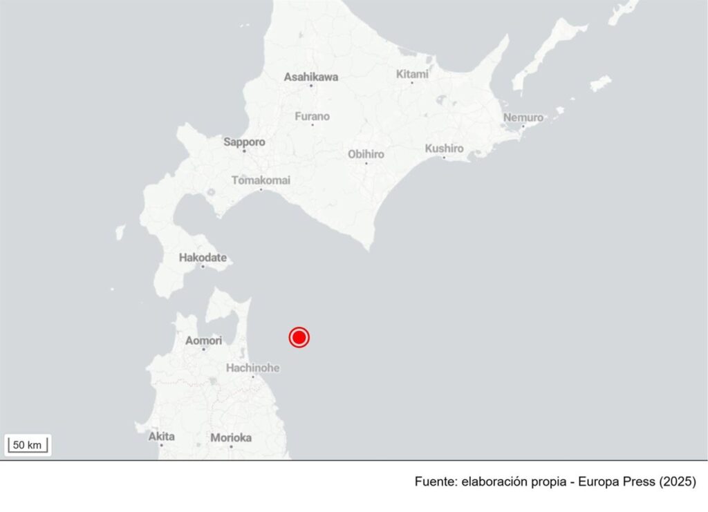 Japón declara una alerta por tsunami tras un terremoto de 7,6 en las inmediaciones de la costa este del país