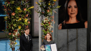 La llamada que hizo María Corina Machado para confirmar su viaje a Oslo: «Estoy en camino»