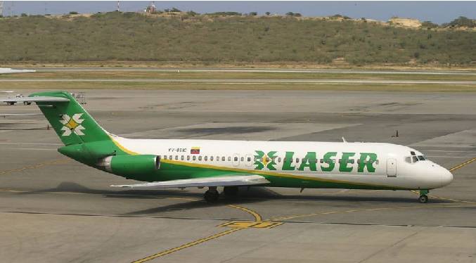 Laser Airlines suspende vuelos entre Caracas y Madrid