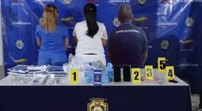 Los capturan por sustraer insumos médicos de un hospital