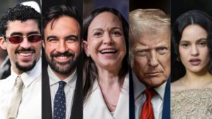 María Corina Machado, Mamdani, Trump, Bud Bunny y Rosalía, entre los 12 protagonistas de 2025