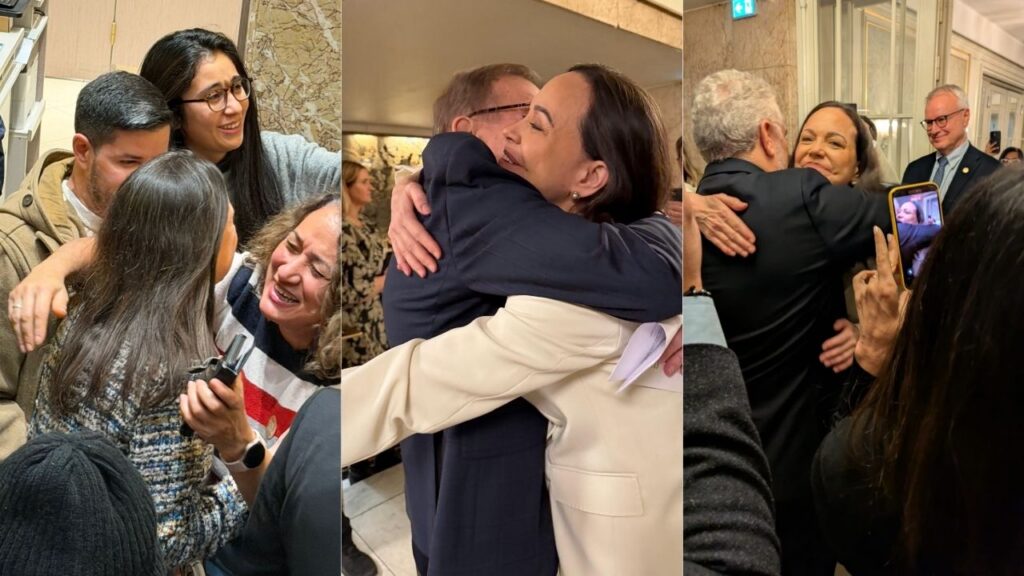 María Corina Machado en Oslo: llegó, abrazó, habló y conmovió