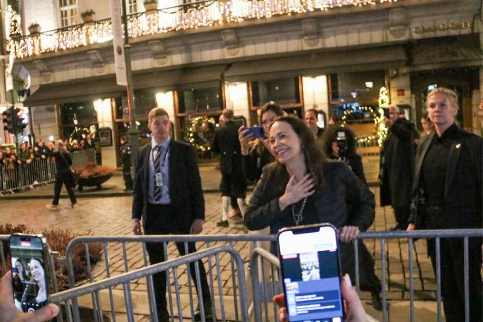 María Corina Machado en Oslo 2