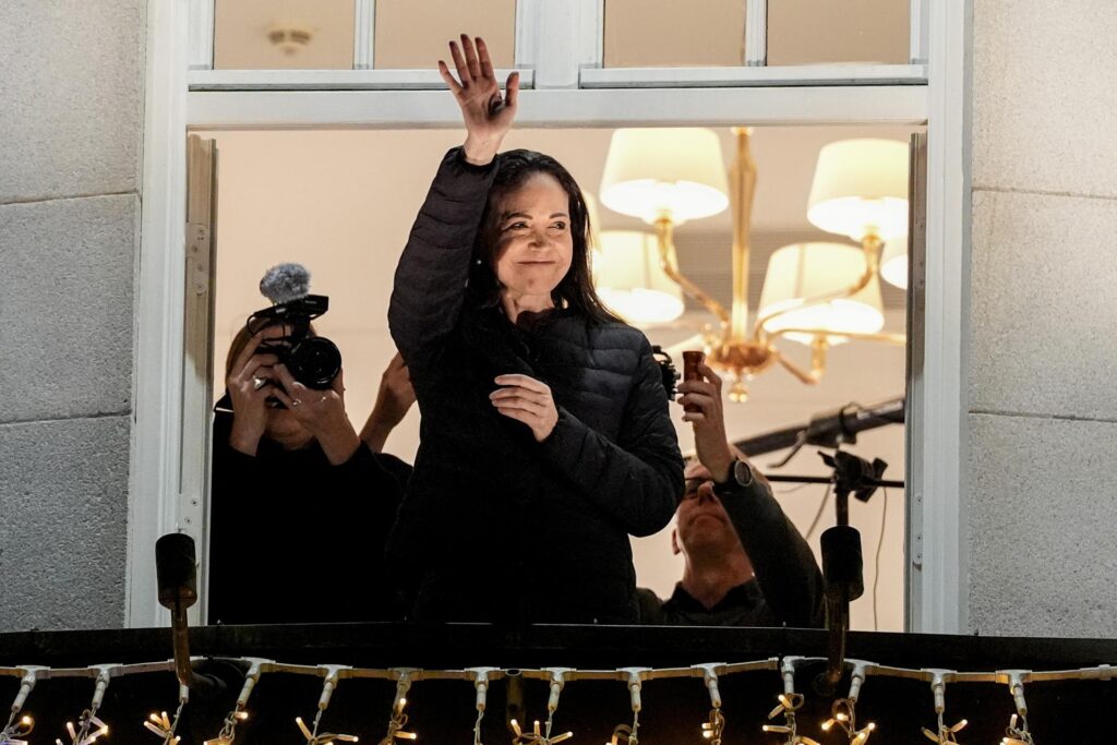 María Corina Machado saludó a venezolanos por primera vez desde Noruega (VIDEO)