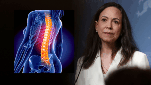 María Corina Machado, sufrió una fractura vertebral