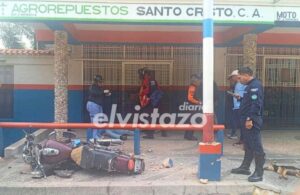 Motorizado de 37 años de edad murió tras colisionar con un perro en la Av. Libertador de Pariaguán