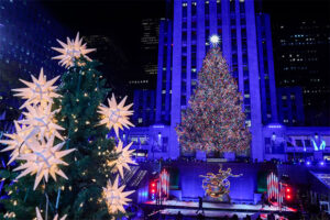 Nueva York ilumina famoso árbol navideño con villancicos de Marc Anthony y Michael Bublé
