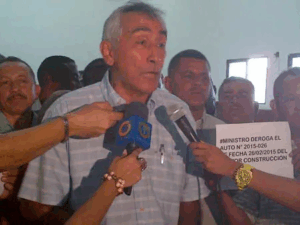 PJ denunció la detención arbitraria de William Lizardo, presidente de FetraConstrucción